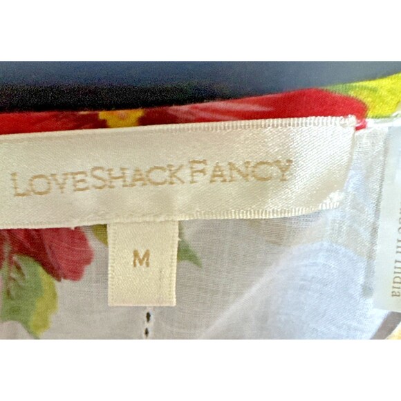 Loveshackfancy Natasha Size M Ruffled Floral Cotton Mini Dress Island Vibes $325 - Picture 5 of 15